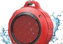Kunodi Bluetooth Shower Speaker with IPX7 Waterproof, Crisp Clear Sound, True Wireless Stereo, Clip Portable for Pool Beach Boat Kayak Float Golf