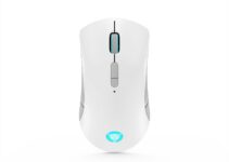 Lenovo Legion M600 RGB Wireless Gaming Mouse – 16,000 DPI, 9 Programmable Buttons, 200-Hour Battery Life, 50-Million Clicks Durability – Ambidextrous Computer Mouse (Stingray)