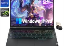 Lenovo Legion Pro 7 Gaming Laptop Computer 2024 Newest, 16″ 240Hz Display, Intel Core i9-13900HX(24-core), GeForce RTX 4080, 32GB DDR5 RAM, 2TB SSD, Wi-Fi 6, Backlit Keyboard, Windows 11 Pro