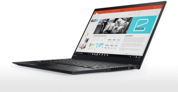Lenovo ThinkPad X1 Carbon Laptop 5th Generation, Intel Core i7-7600U 3.90 GHz, 16GB RAM, 256GB SSD, 14 WQHD IPS 2560×1440 Display, Fingerprint Reader, Supported Windows 10 Pro, Renewed 2018