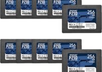 Patriot P210 SATA 3 256GB SSD 2.5 Inch Internal Solid State Drive 10 Pack, Lot of 10 – P210S256G25