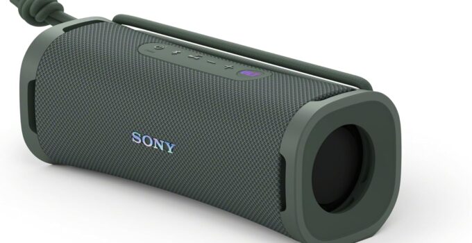 Sony ULT Field 1 Wireless Ultra Portable Bluetooth Compact Speaker, IP67 Waterproof, Dustproof, Shockproof and Rustproof with Enhanced Bass, 12 Hour Battery and Detachable Strap, Forest Gray – New