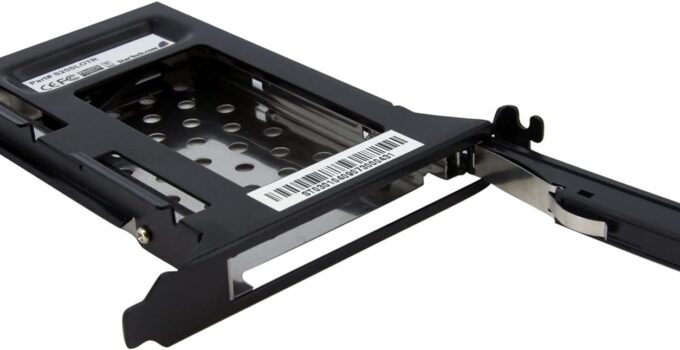 StarTech.com 2.5in SATA Removable Hard Drive Bay for PC Expansion Slot – Storage bay adapter – black (S25SLOTR)