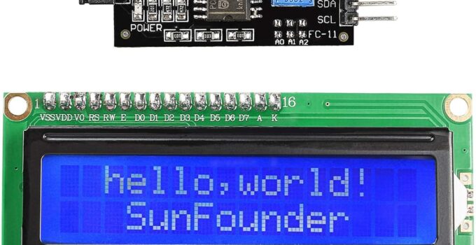 SunFounder IIC I2C TWI 1602 Serial LCD Module Display Compatible with Arduino R3 Mega 2560 16×2