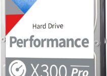 Toshiba X300 PRO 22TB High Workload Performance for Creative Professionals 3.5-Inch Internal Hard Drive – Up to 300 TB/Year Workload Rate CMR SATA 6 Gb/s 7200 RPM 512 MB Cache – HDWR62CXZSTB