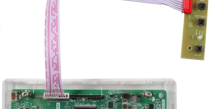 VSDISPLAY HD-MI DVI VGA Audio LCD Controller Board with Acrylic Case Fit for 17 inch 4:3 1280X960 DV170YGZ-N10 DV170YGM-N10