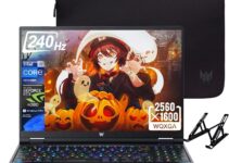 acer Predator Helios 16 Gaming Laptop 2024 Newest, 16 Inch WQXGA 240Hz Display, Intel Core i9-13900HX(24-core), RTX 4080, 64GB DDR5, 1TB SSD, Backlit Keyboard, Wi-Fi 6E, Win 11 Pro, with Laptop Stand