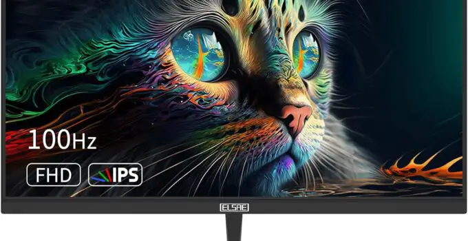 24-Inch 100Hz HDR Office Monitor for Computer PC – Full HD IPS Screen, 1920x1080P, Frameless Design, FreeSync, 106% sRGB, VESA Mount, Low Blue Light, Gaming Monitor, Type-C & HDMI 2.0 Ports