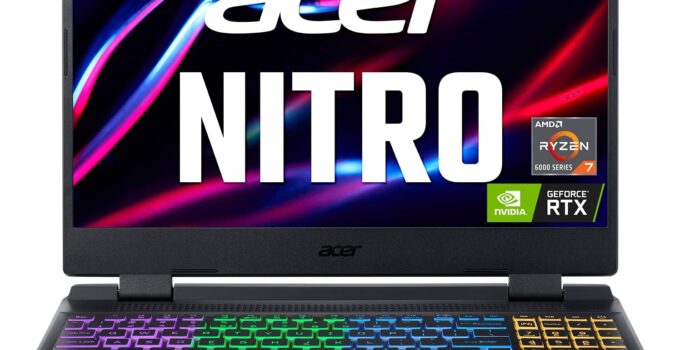 Acer Nitro 5 AN515-46-R0EQ Gaming Laptop | AMD Ryzen 7 6800H Octa-Core CPU | NVIDIA GeForce RTX 3070 Ti Laptop GPU | 15.6″ QHD FreeSync 165Hz IPS | 32GB DDR5 | 1TB Gen 4 SSD | Wi-Fi 6E | RGB Backlit