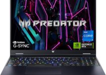 Acer Predator Helios 16 Gaming Laptop | Intel Core i7-13700HX | NVIDIA GeForce RTX 4060 | 16″ 2560 x 1600 165Hz G-SYNC | 16GB DDR5 | 1TB Gen 4 SSD | Killer Wi-Fi 6E | Copilot Enabled | PH16-71-71AV