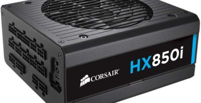 CORSAIR HXi Series, HX850i, 850 Watt, 80+ Platinum Certified, Fully Modular – Digital Power Supply