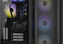 Corsair VENGEANCE i7400 Series Gaming PC – Liquid Cooled Intel® Core™ i9 12900K CPU – NVIDIA® GeForce RTX™ RTX 4090 GPU – 2TB M.2 SSD – 64GB VENGEANCE RGB DDR5 Memory – Black