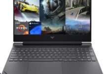 HP Victus Gaming Laptop, 15.6″ FHD IPS 144Hz Display, AMD 6-Core Ryzen 5 7535HS(Beat i7-11600H), GeForce RTX 2050, 32GB DDR5, 1TB NVMe SSD, Backlit KB, Wi-Fi 6, RJ-45, USB-C, PDG HDMI, Win 11 Pro