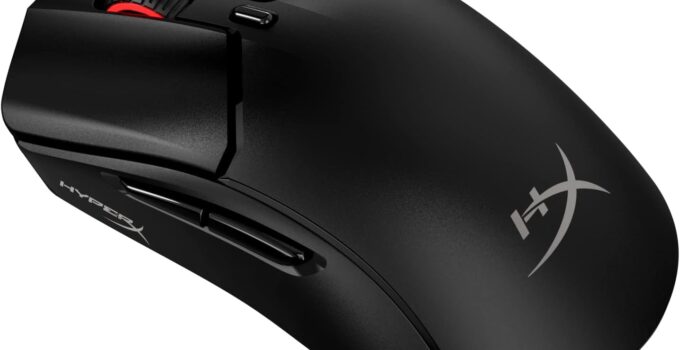 HyperX Pulsefire Haste 2 – Wireless Gaming Mouse- Ultra Lightweight, 61g, 100 Hour Battery Life, Dual Wireless Connectivity, Precision Sensor – Black