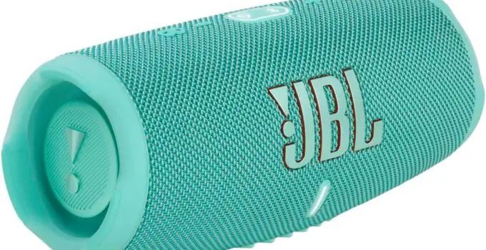 JBL CHARGE 5 – Portable Waterproof (IP67) Bluetooth Speaker with Powerbank USB Charge out, 20 hours playtime, JBL Partyboost (Teal)