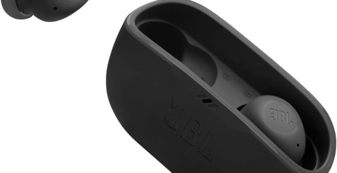 JBL Vibe Buds – True Wireless Earbuds, Smart Ambient, VoiceAware, Up to 32 total hours of battery life with speed charging, Water and dust resistant, JBL Deep Bass Sound (Black)