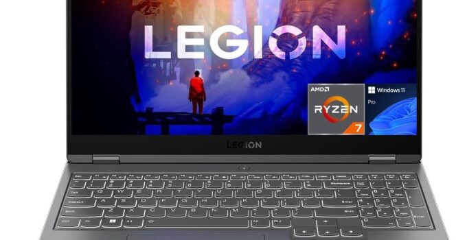 Lenovo Legion 5 Gaming Laptop, 15.6″ WQHD IPS 165Hz, AMD Ryzen 7 7735H Up to 4.75GHz, GeForce RTX 4060, 32GB DDR5, 1TB NVMe SSD, Backlit Keyboard, Webcam, Wi-Fi 6, RJ-45, Type-C, PDG HDMI, Win 11 Pro