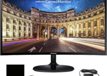 Samsung CF390 24″ 16:9 Curved LCD FHD 1920×1080 Curved Desktop Black Monitor for Multimedia, Personal, Business, HDMI, VGA, VESA Mountable, Eye Saver Mode & Flicker Free Technology (LC24F390FH)