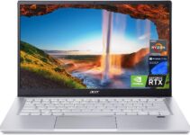 acer 2024 Upgrade Swift X Business Gaming Laptop, AMD Ryzen 5 5600U, 8GB RAM, 512GB SSD, Windows 11 Pro, NVIDIA GeForce RTX 3050, 14″ FHD Display, Wi-Fi 6, Backlit Keyboard, Fingerprint Reader