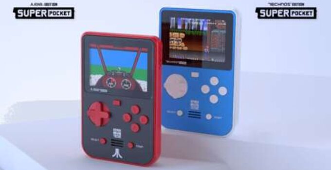 Super Pocket Technos And Atari Editions -Based Gaming Handhelds