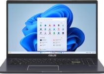 ASUS 15.6” Vivobook Go Laptop, Intel Celeron N4500, 4GB RAM, 128GB SSD, Windows 11 in S Mode, Star Black, L510KA-ES04