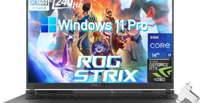 ASUS ROG Strix G18(2024) Gaming Laptop – 18" QHD 240Hz Display, Intel 14th Gen Core i9-14900HX, NVIDIA RTX 4080, 64GB DDR5, 4TB SSD, Backlit Keyboard, Windows 11 Pro, with 32GB USB Flash Drive