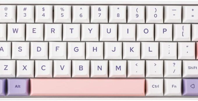 EPOMAKER EP64 60% Mechanical Keyboard, Wireless Gaming Keyboard, 2.4GHz/Bluetooth 5.0/USB-C Custom Keyboard, Hot Swappable, NKRO, Programmable wtih Dye-sub PBT Keycap for Mac/Win (Wisteria Switch)