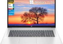 HP 17.3 Business Laptop 2024 Newest, 17.3 Inch FHD Display, Intel Core i5 1335U Processor (10-Core, Up to 4.6GHz), 32GB RAM, 1TB SSD, Intel Iris Xe Graphics, Wi-Fi 6, Backlit Keyboard, Windows 11 Pro