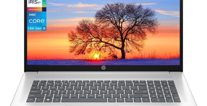 HP 17.3 Business Laptop 2024 Newest, 17.3 Inch FHD Display, Intel Core i5 1335U Processor (10-Core, Up to 4.6GHz), 32GB RAM, 1TB SSD, Intel Iris Xe Graphics, Wi-Fi 6, Backlit Keyboard, Windows 11 Pro