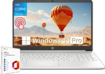 HP Newest Notebook Laptop for Business Student, 15.6" Touchscreen, Intel i3-1215U Processor, 64GB RAM, 1TB SSD, Windows 11 Pro & Office Lifetime License, Long Battery Life, Webcam, HDMI, Wi-Fi