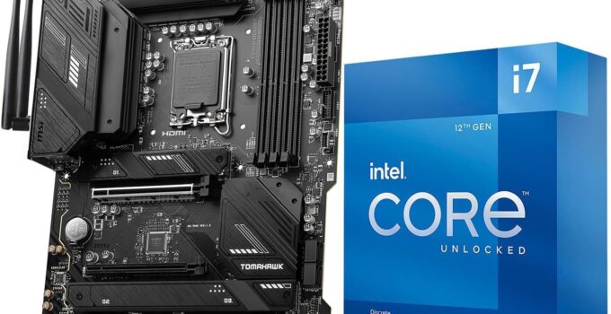 INLAND by Micro Center CPU Motherboard Combo – Intel i7-12700KF 12th Gen 12-Cores LGA 1700 Desktop Processor bundle with MSI MAG B760 Tomahawk WiFi Gaming Motherboard