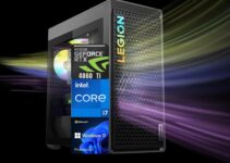 Lenovo Legion T5 High – Performance Gaming Tower Desktop, Intel Core i7-13700F, NVIDIA GeForce RTX 4060 Ti, 64GB DDR5 RAM, 2TB SSD, HDMI, DP, Wired Keyboard&Mouse, Wi-Fi 6E, Windows 11 Pro, Black