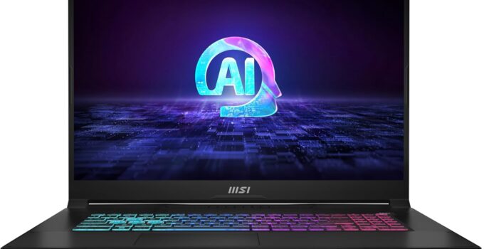 MSI Katana A17 AI 17.3” 240Hz QHD Gaming Laptop: Ryzen 9-8945HS, NVIDIA Geforce RTX 4070, 64GB DDR5, 2TB NVMe SSD, Cooler Boost 5, Win 11: Black B8VG-879US