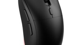 Wireless Gaming Mouse, Optical Tri-Mode RGB Mouse with 2.4G USB Receiver, 6-Level 4800 DPI, Ergonomic Gamer Mouse, 6 Macro Buttons, Rechargeable Computer Mouse for Laptop, PC, Mac
