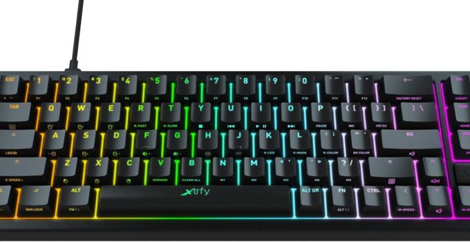 Xtrfy K5 Compact Gaming Keyboard RGB Wired US Layout (Black)